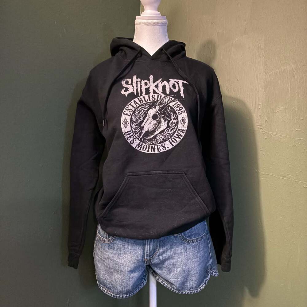 Slipknot Established 1995 Des Moines Iowa Graphic Hoodie Black